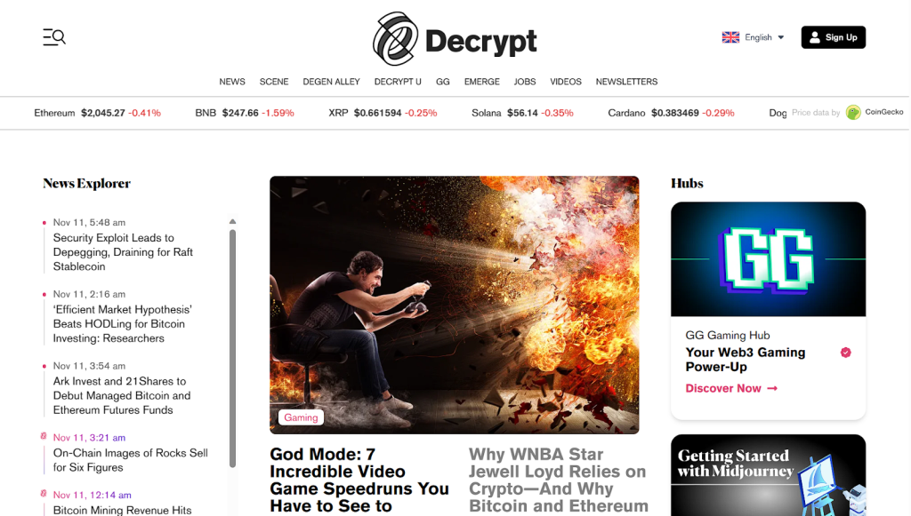  Decrypt Website