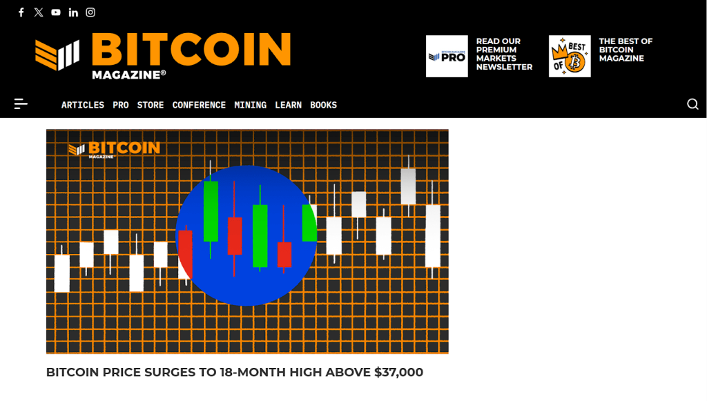   Bitcoin Magazine Website